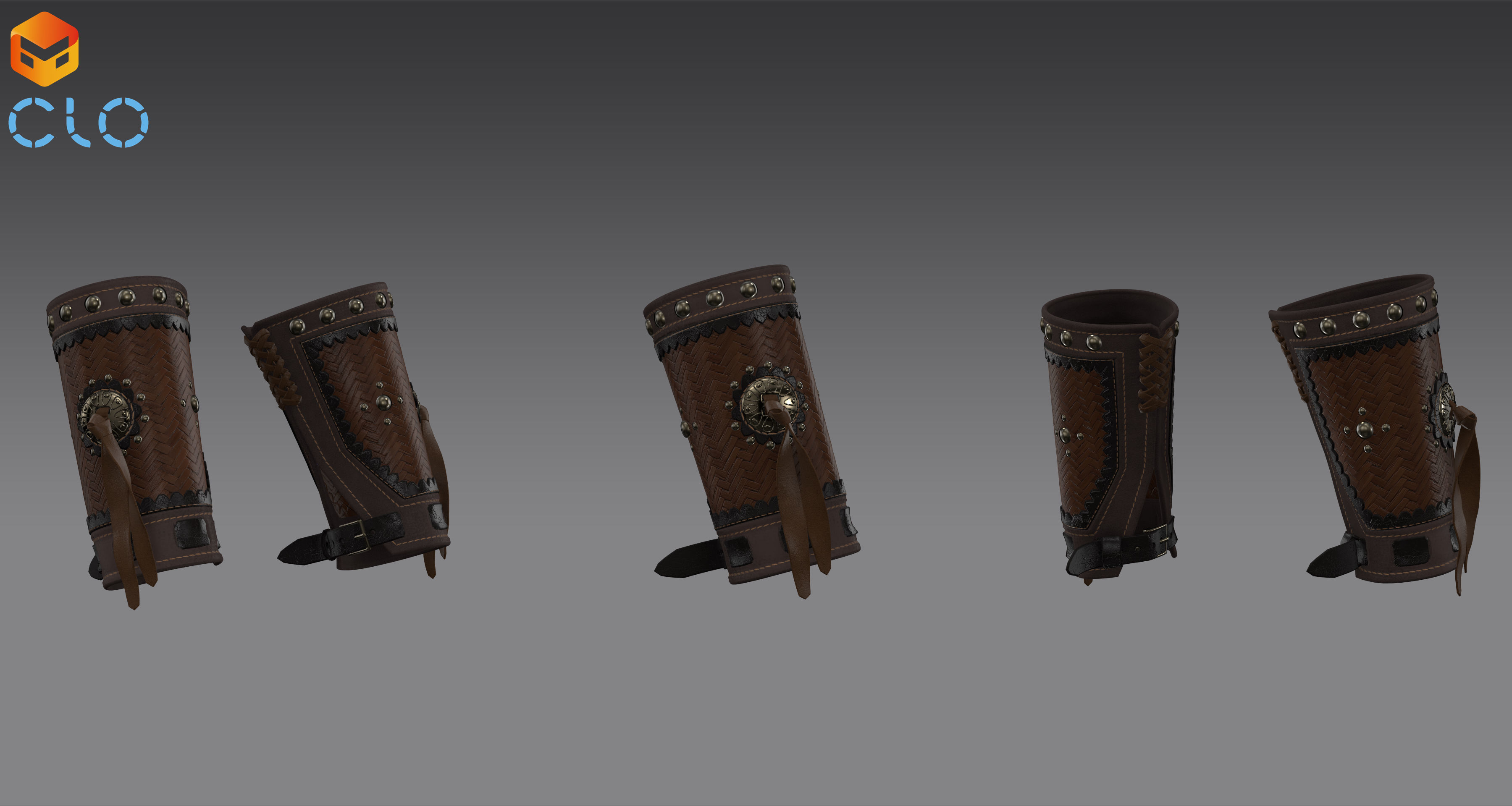 Cowboy accessories - Marvelous Designer project and OBJ 3D model_20