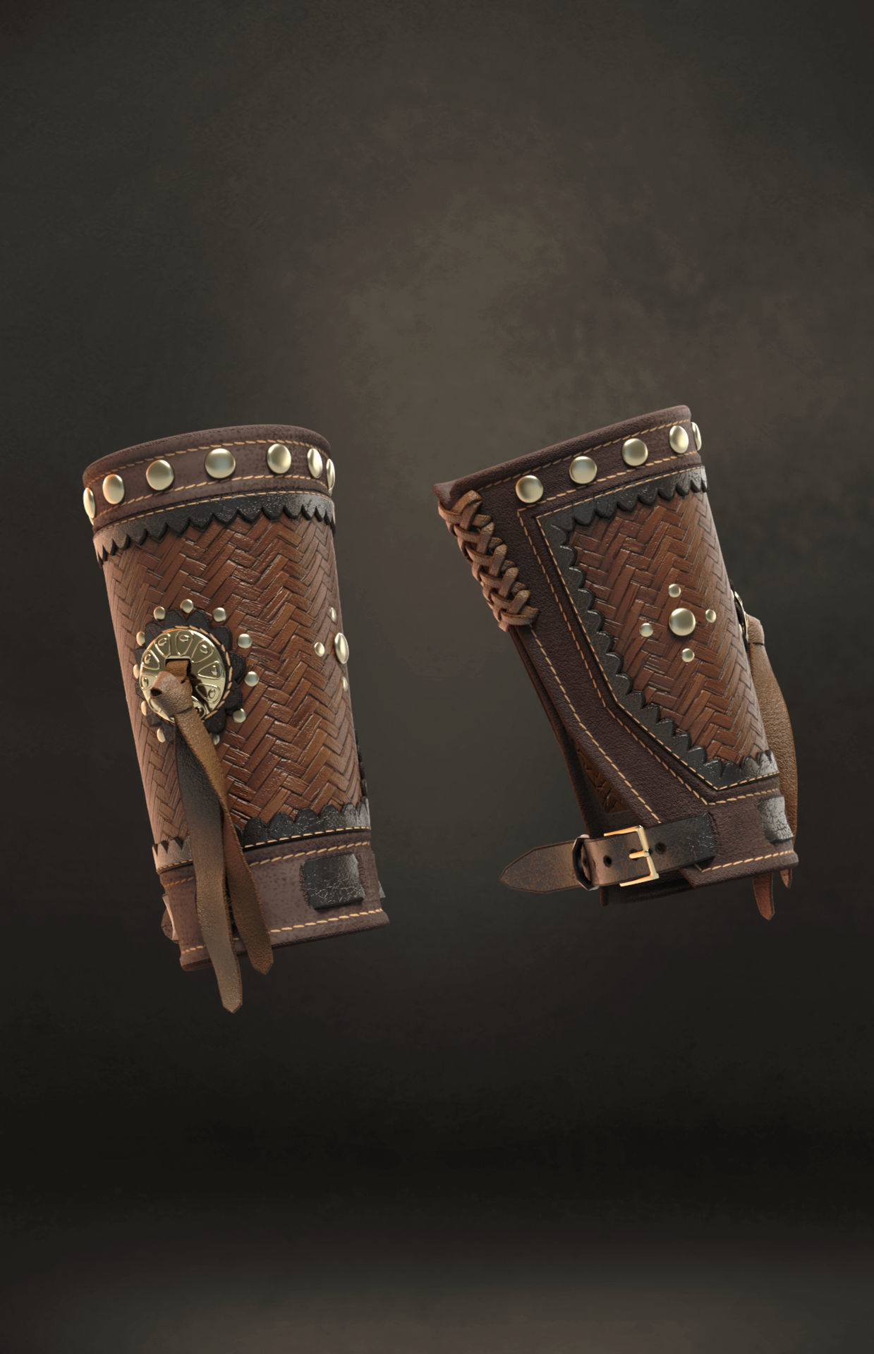 Cowboy accessories - Marvelous Designer project and OBJ 3D model_19