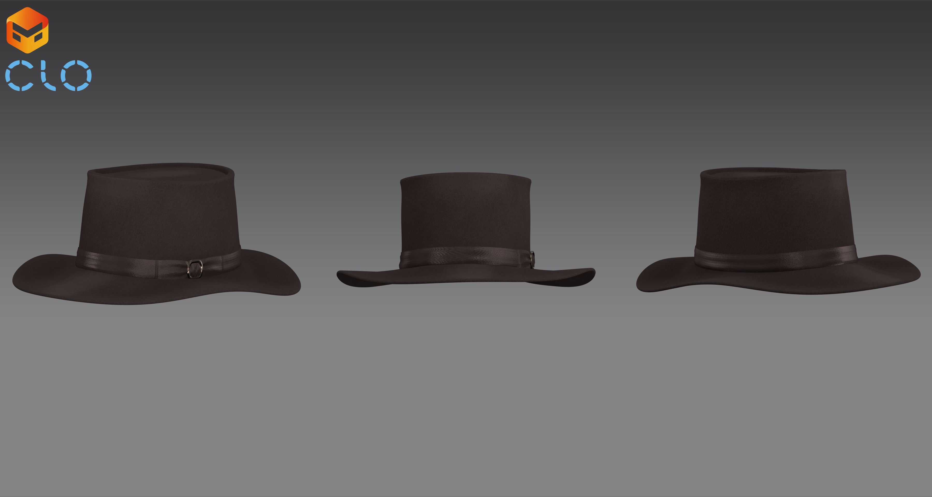 Cowboy accessories - Marvelous Designer project and OBJ 3D model_10