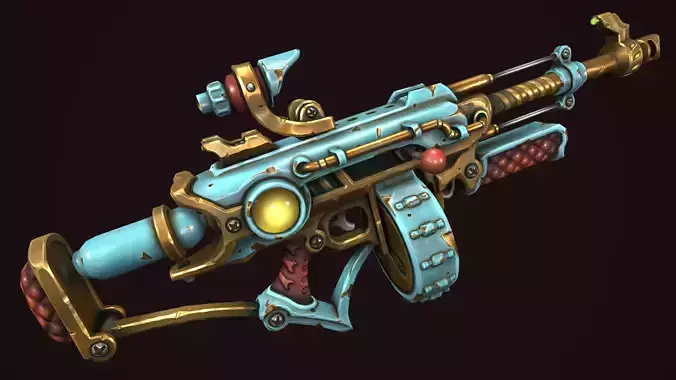 Steampunk assault rifle