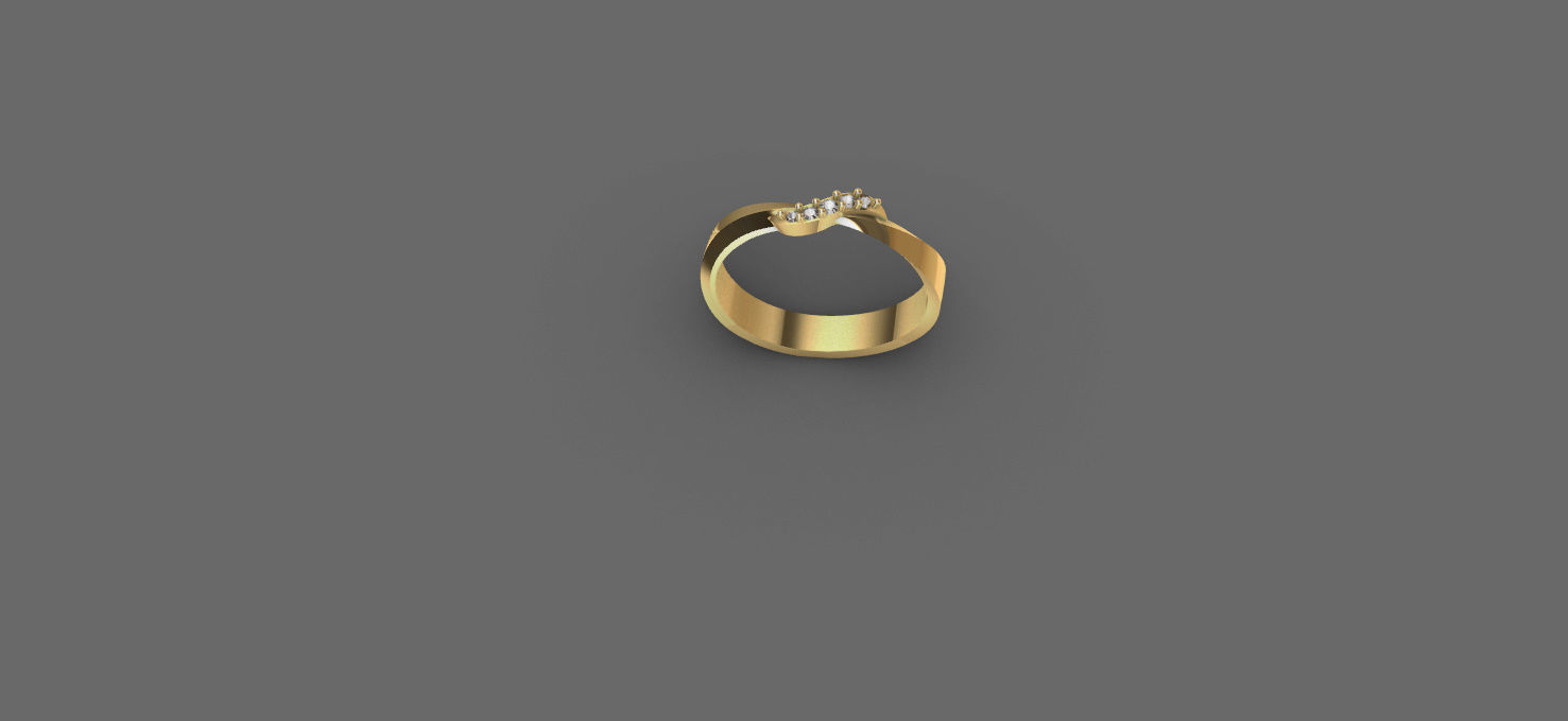 Engatment ring  3D model_3