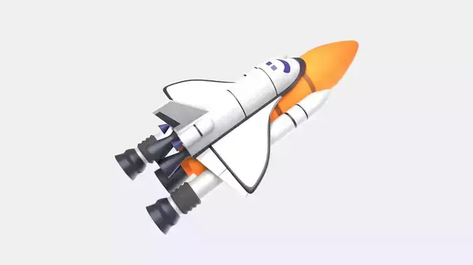 Rocket 3D Illustration