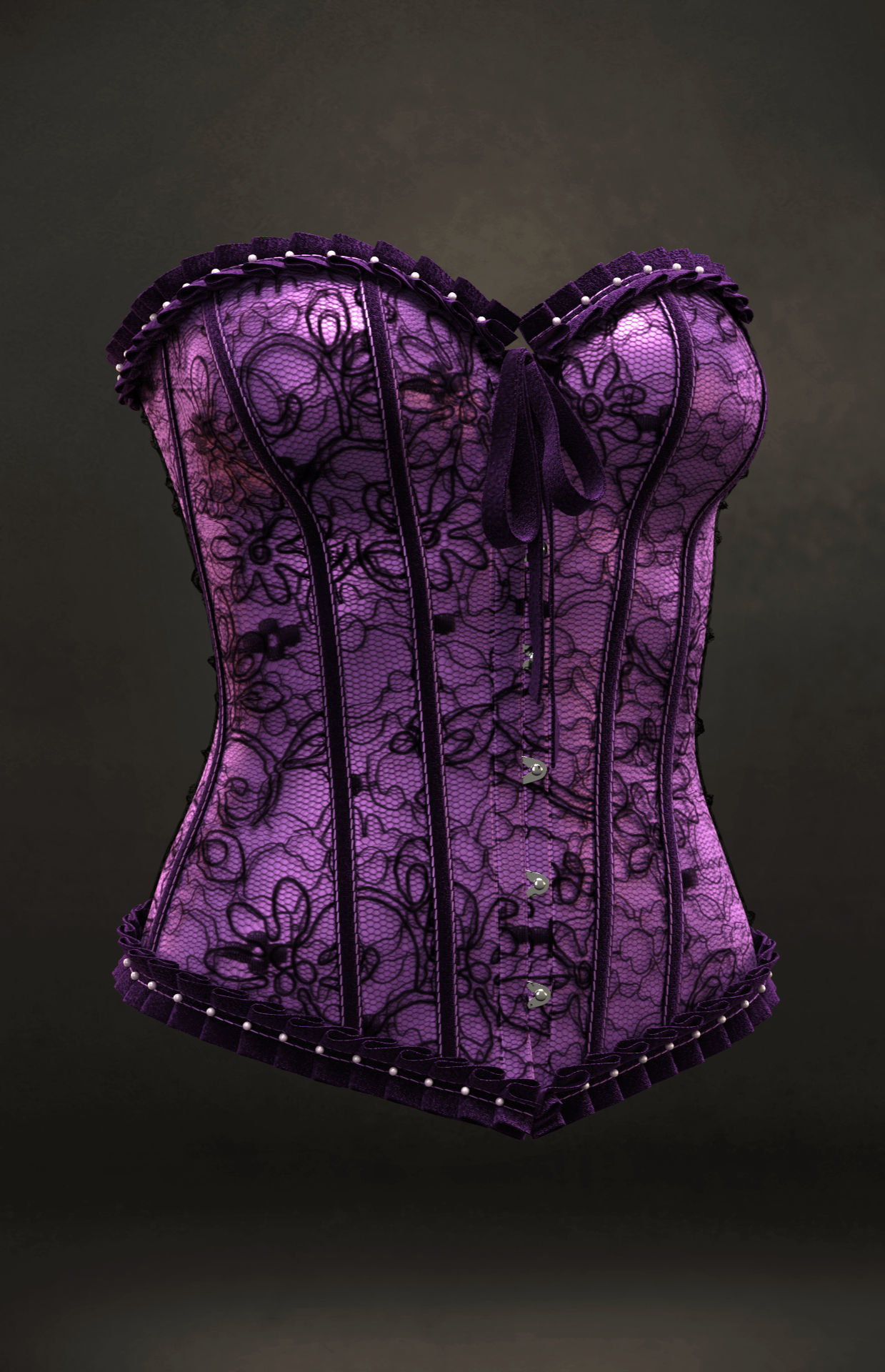 Corsets - set 1 - Marvelous Designer project and OBJ 3D model_9