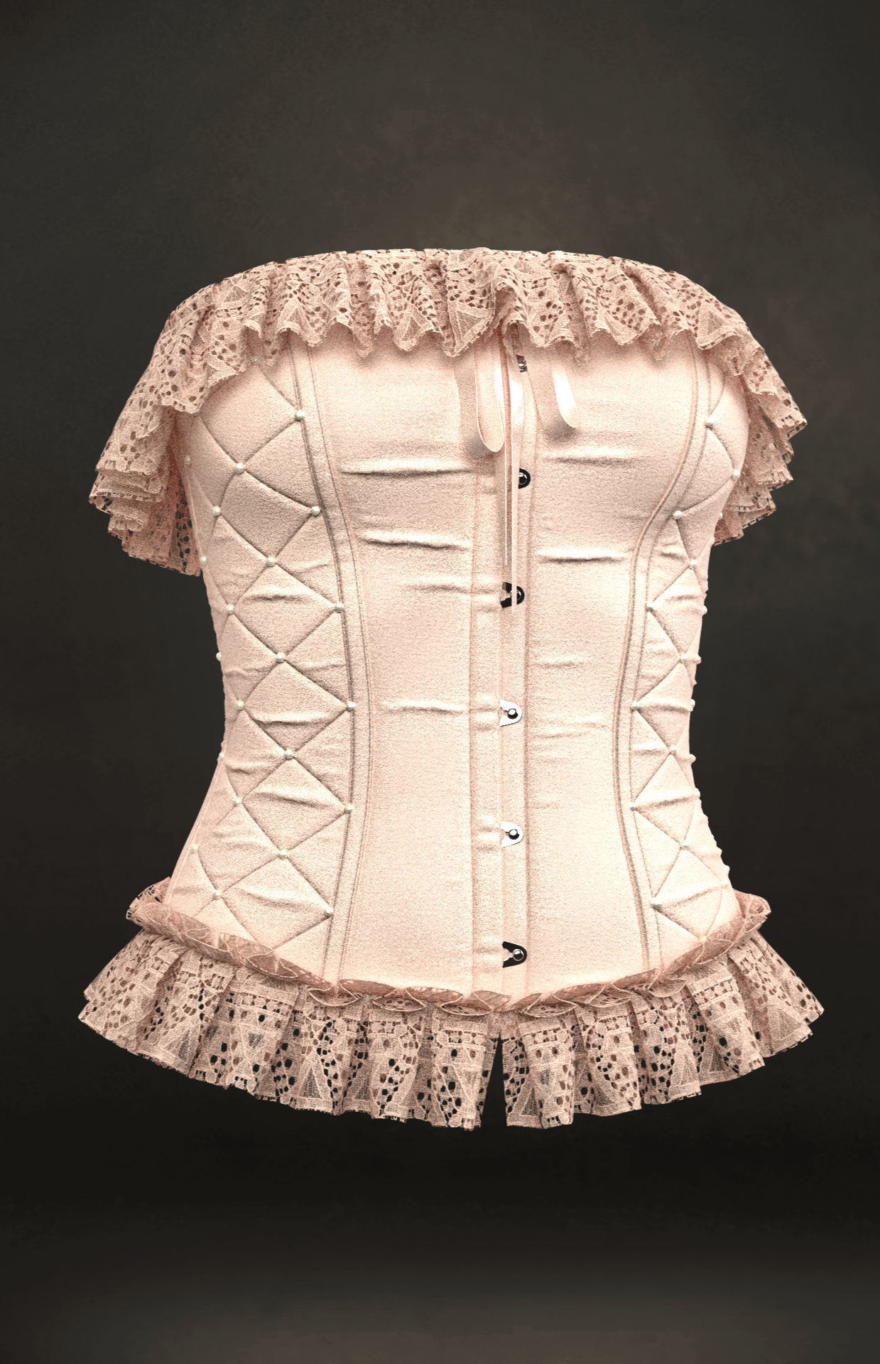 Corsets - set 2 - Marvelous Designer project and OBJ 3D model_5