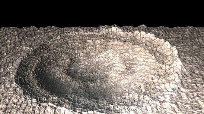 Martian Crater 3D model