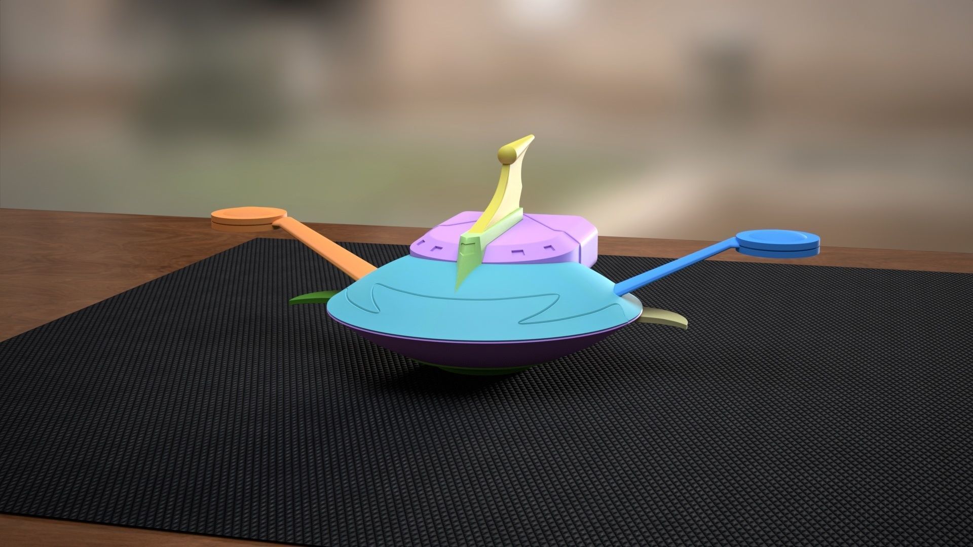 Simple Actarus Duke Fleed  SpaceShip 3D print model_12