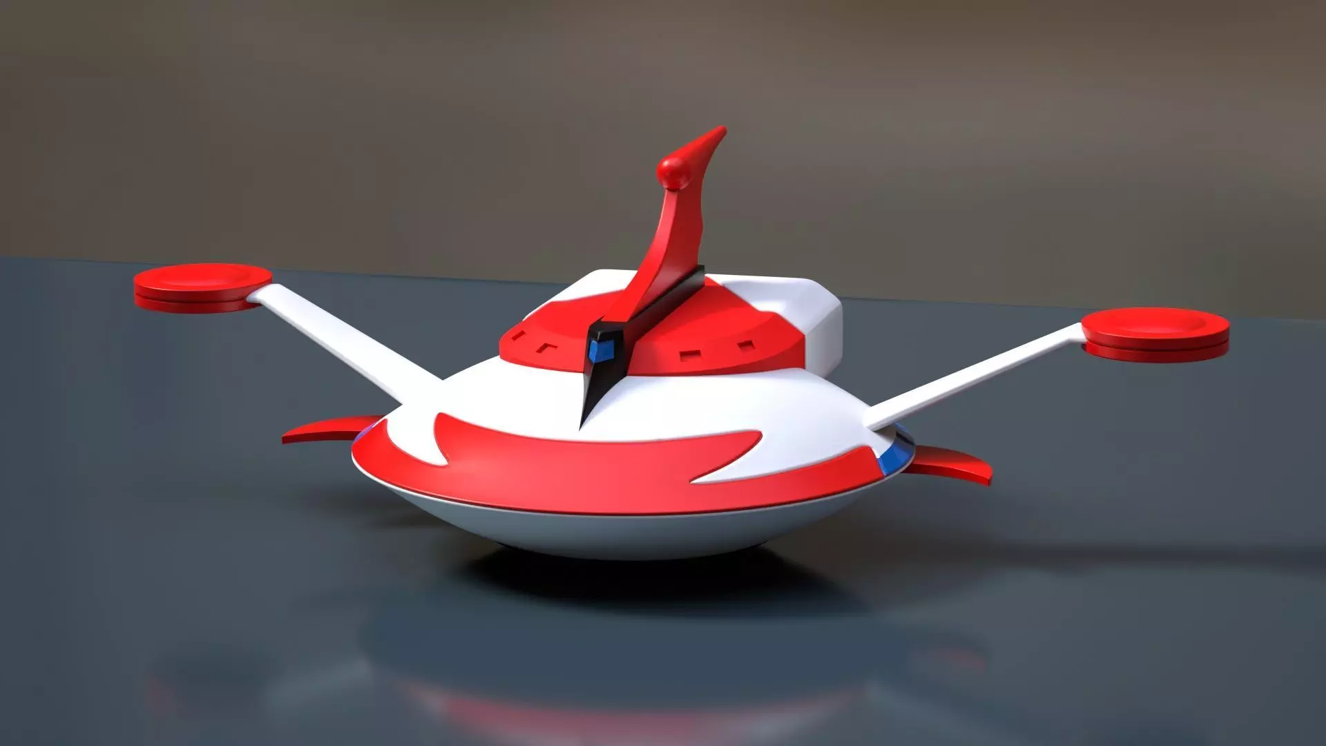 Simple Actarus Duke Fleed  SpaceShip 3D print model_0