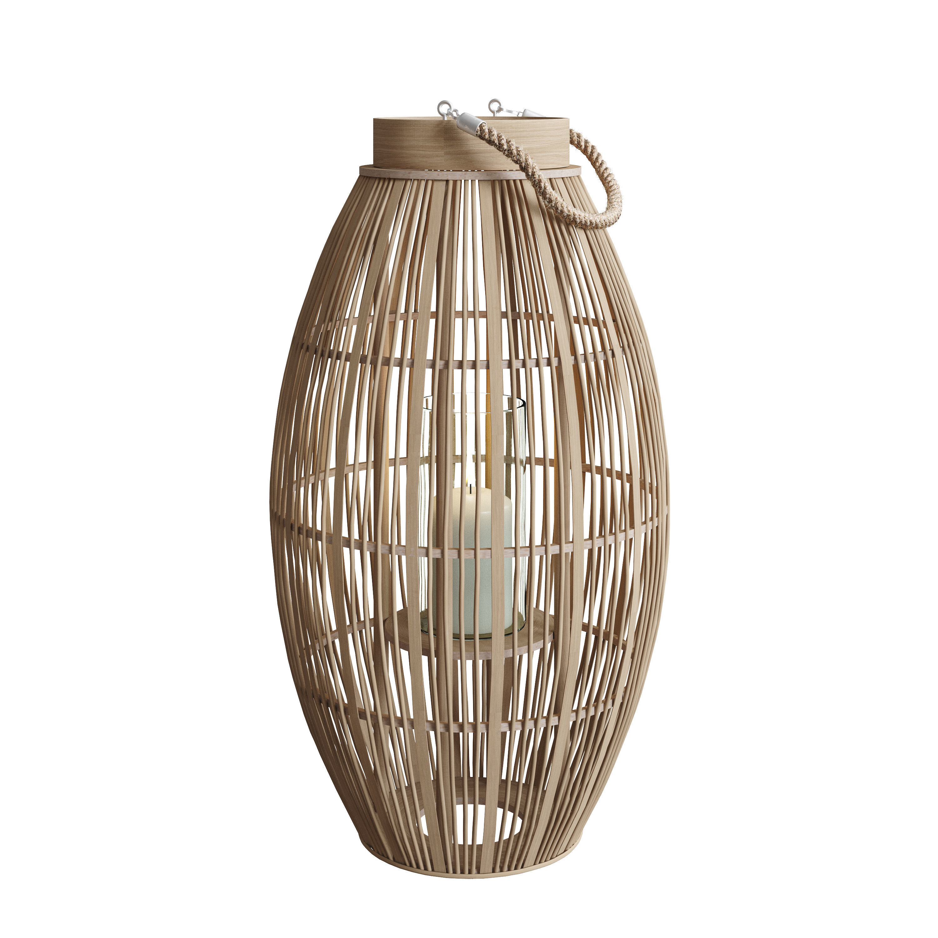 Bamboo Garden Lanterns With Truglow 3D model_6