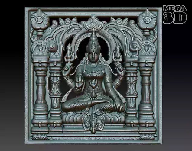 Indian Temple Wall basrelief 20 240619 3D print model