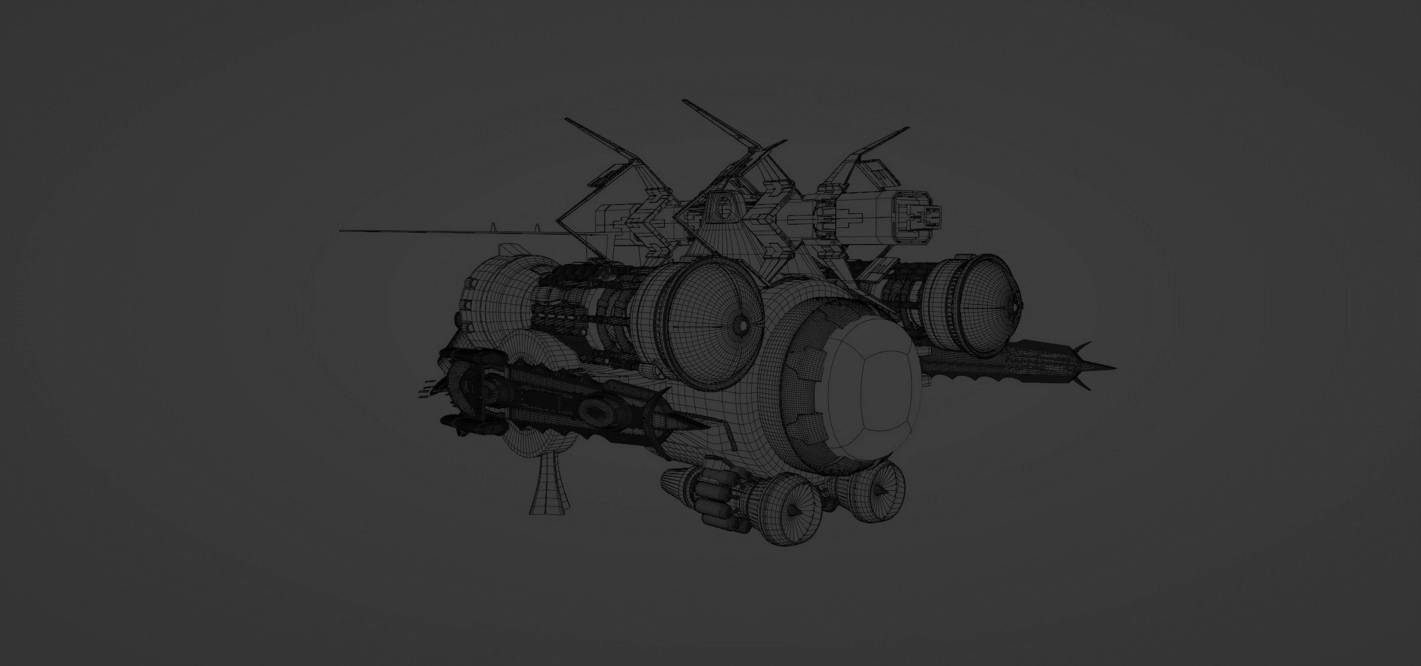 sci fi vehicle 3D model_12