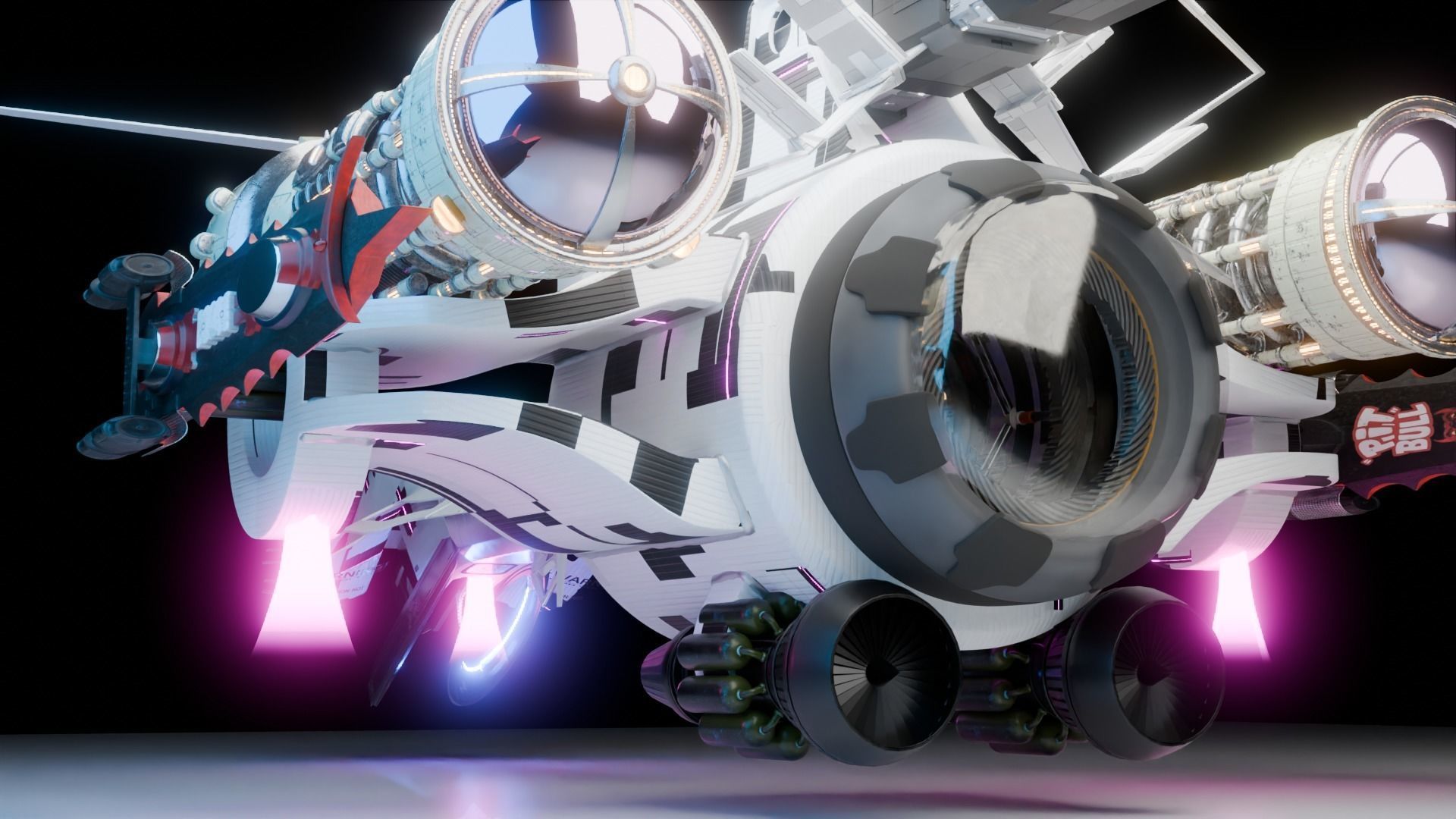 sci fi vehicle 3D model_2