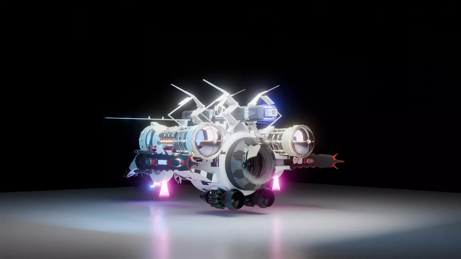 sci fi vehicle 3D model_0