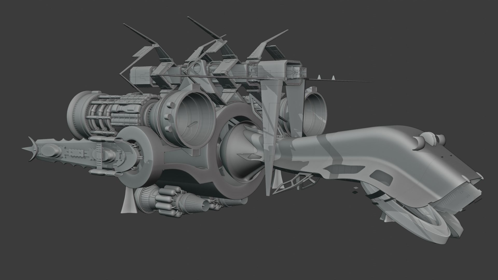 sci fi vehicle 3D model_11