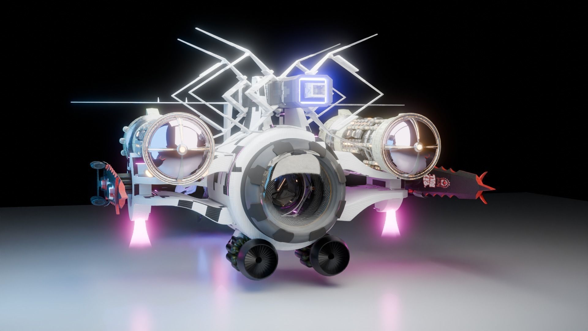 sci fi vehicle 3D model_1