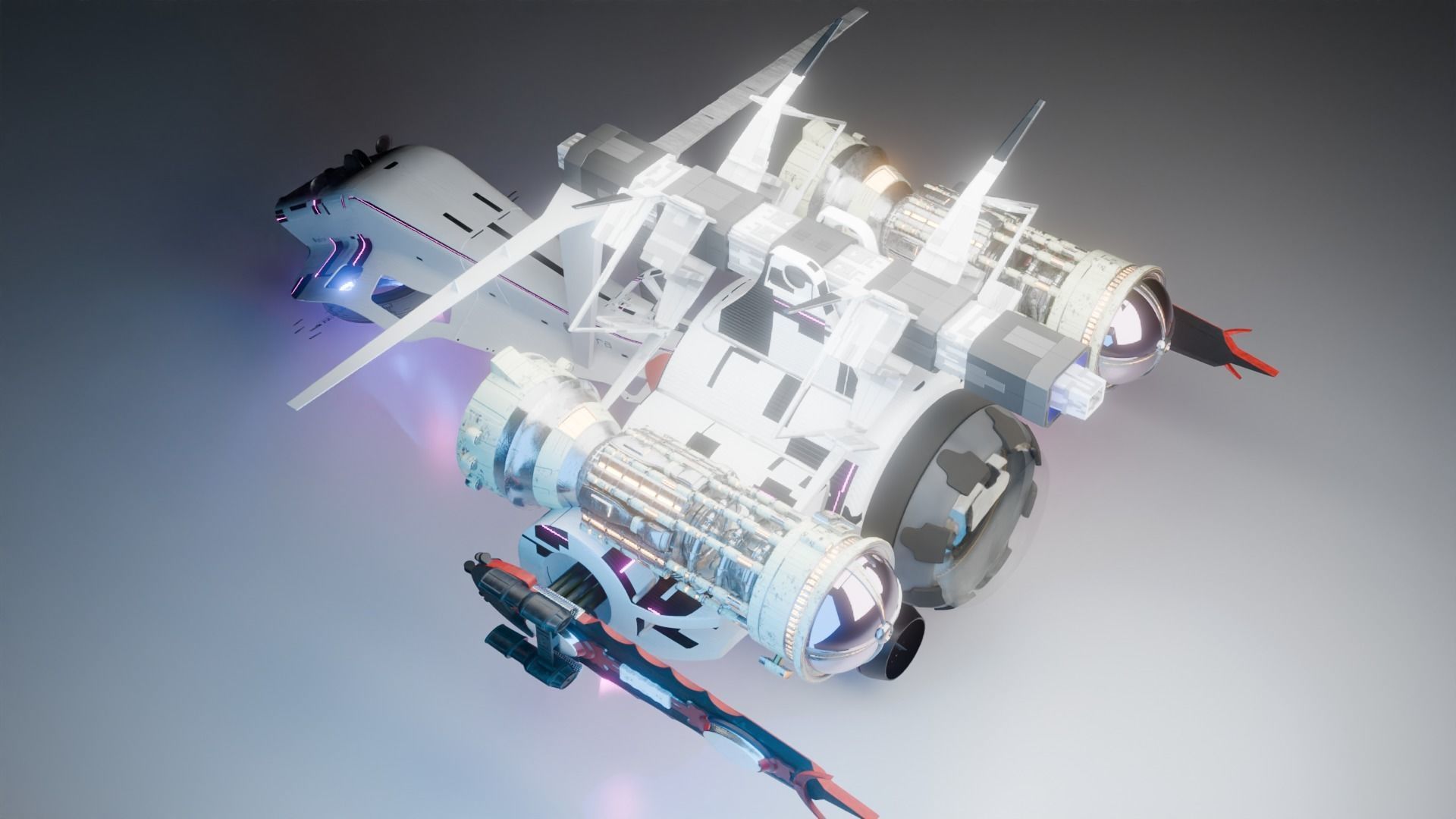 sci fi vehicle 3D model_8