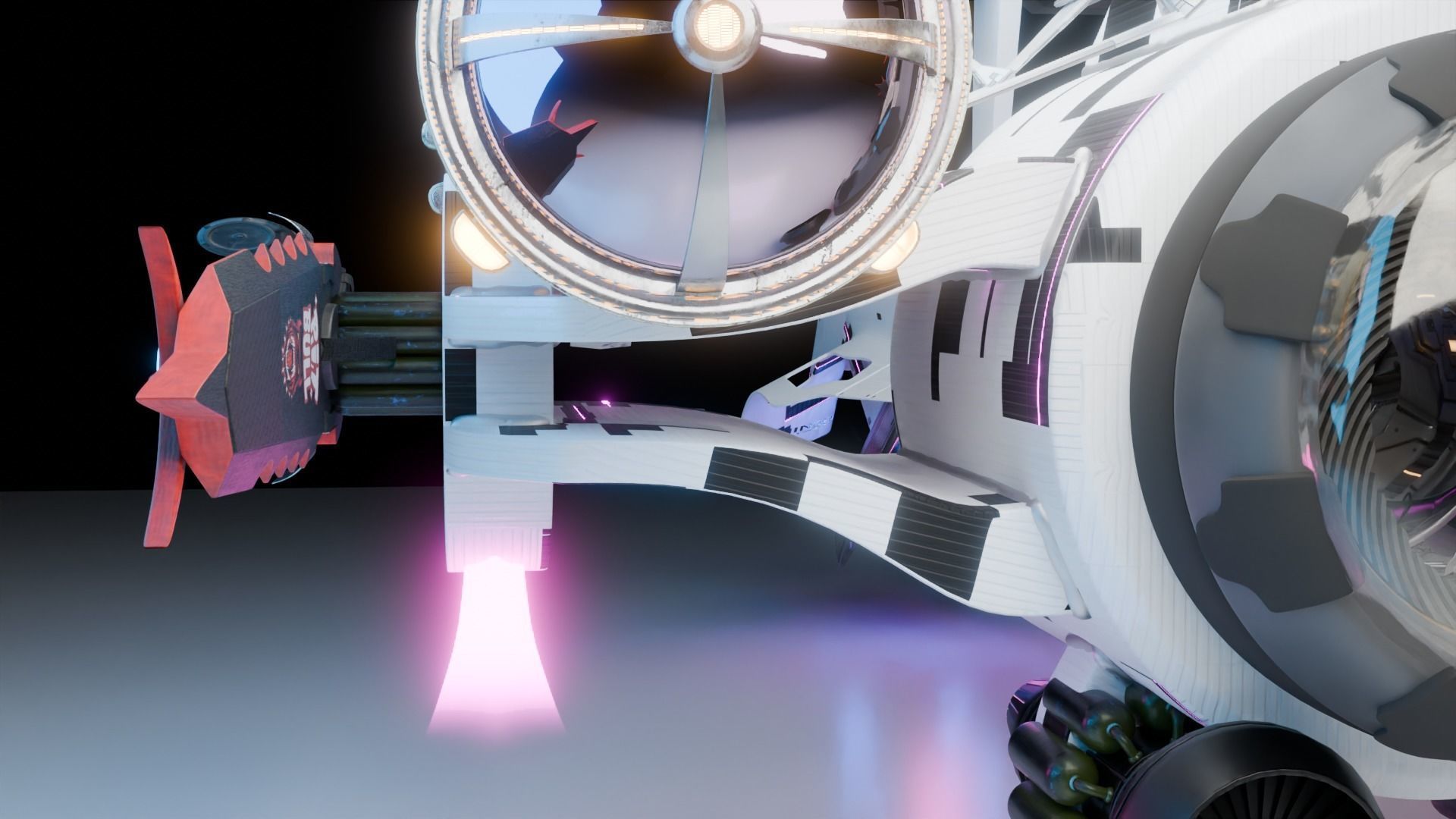 sci fi vehicle 3D model_7