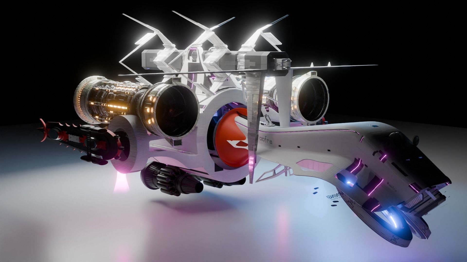 sci fi vehicle 3D model_4