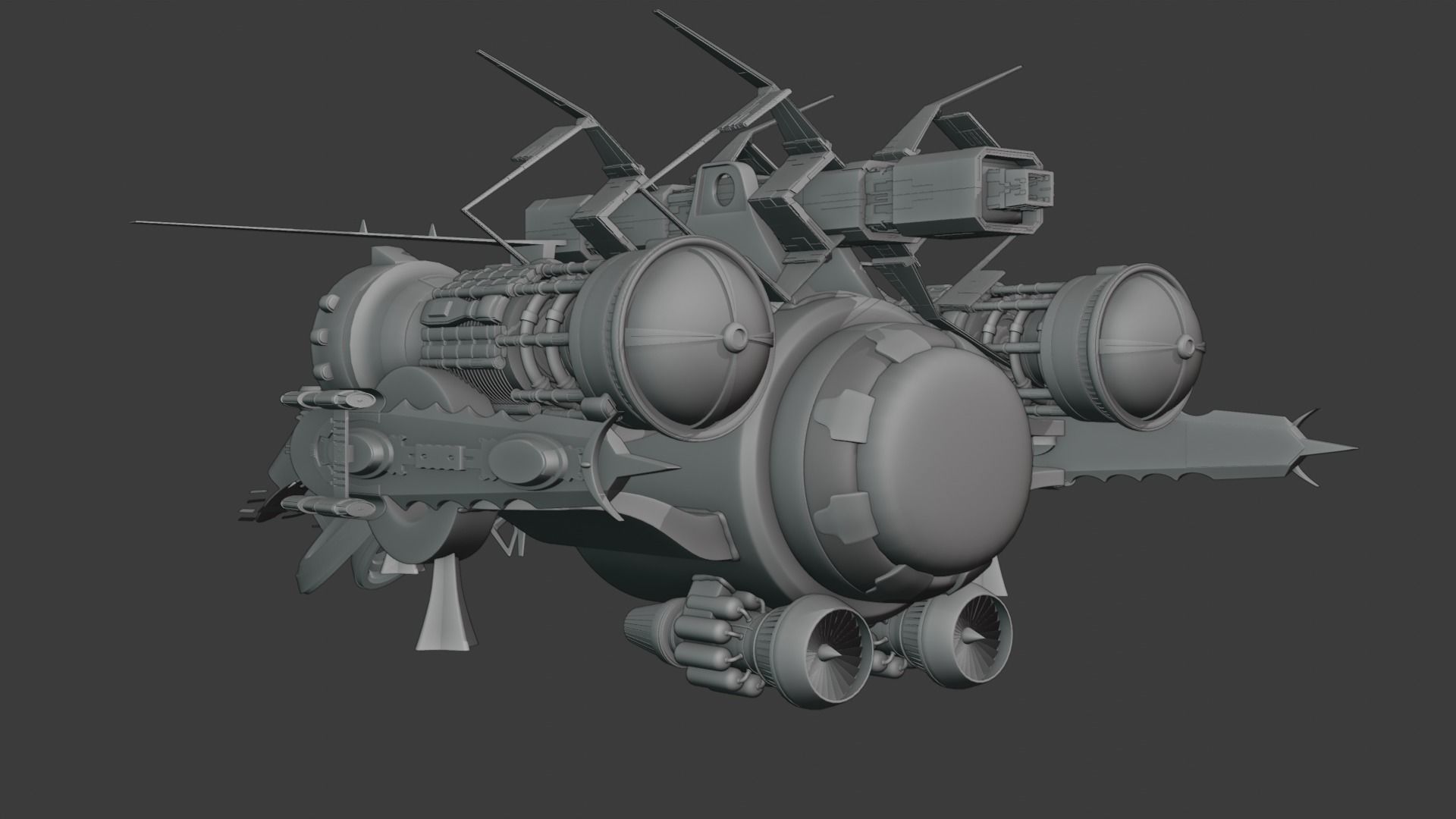 sci fi vehicle 3D model_10