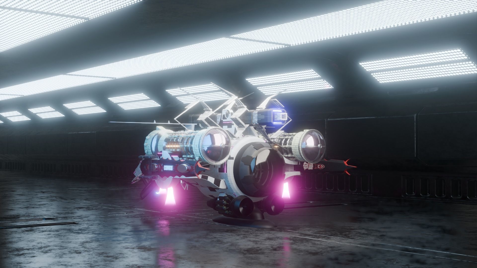 sci fi vehicle 3D model_13