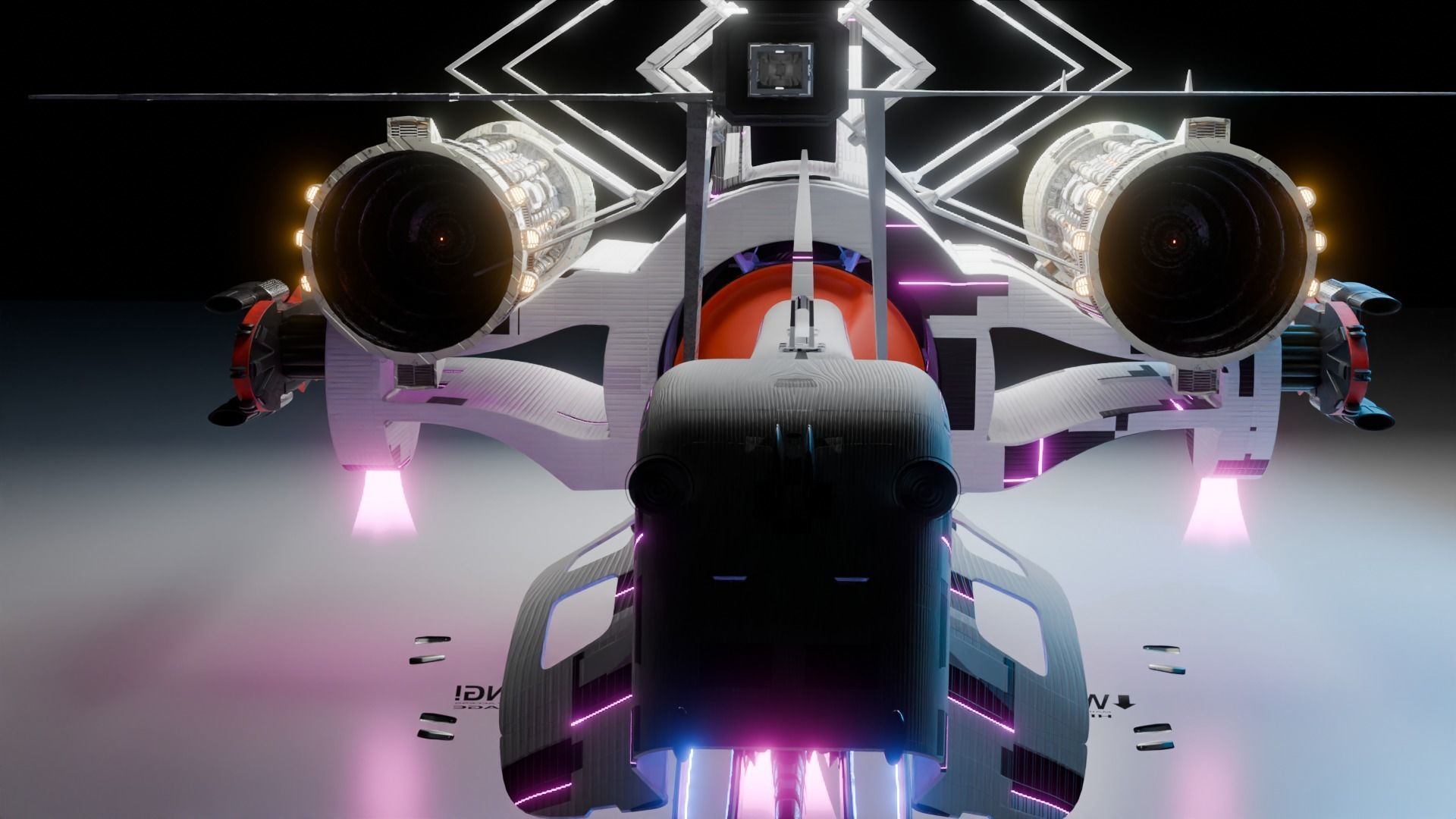 sci fi vehicle 3D model_5