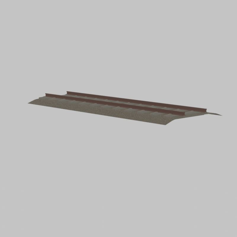 Railway Tracks - Procedural Shader Nodes - Curve-Based Editable 3D model_91