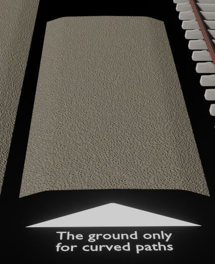 Railway Tracks - Procedural Shader Nodes - Curve-Based Editable 3D model_13