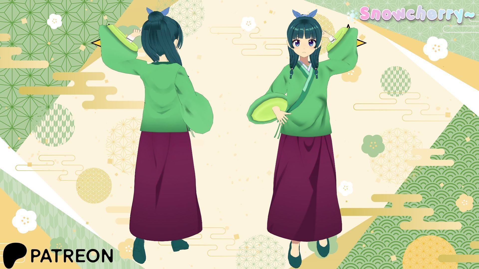  The Apothecary Diaries - MaoMao VRChat Ready MMD FBX VRM DL 3D model_3