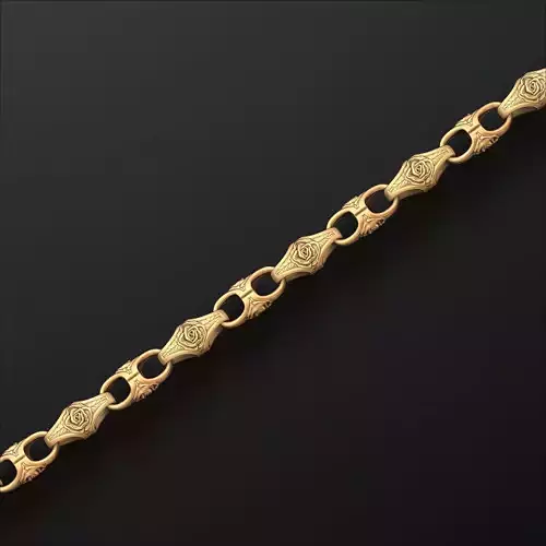 Rose Chain 3D print model