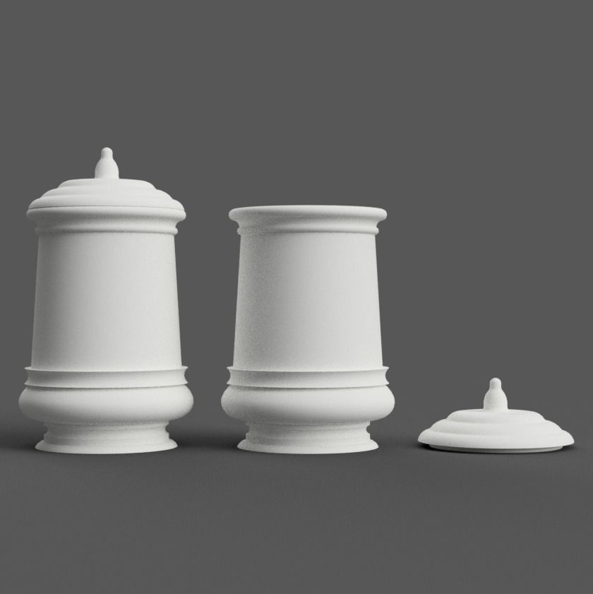 PLANTER - VASE - GARDEN URN - CANDY DISH - JAR  3D print model_1