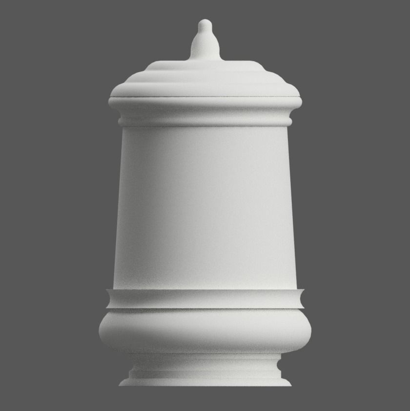 PLANTER - VASE - GARDEN URN - CANDY DISH - JAR  3D print model_2