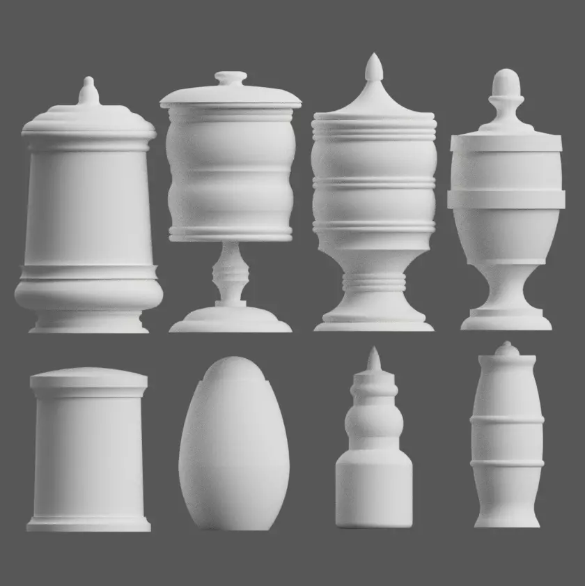 PLANTER - VASE - GARDEN URN - CANDY DISH - JAR  3D print model_0