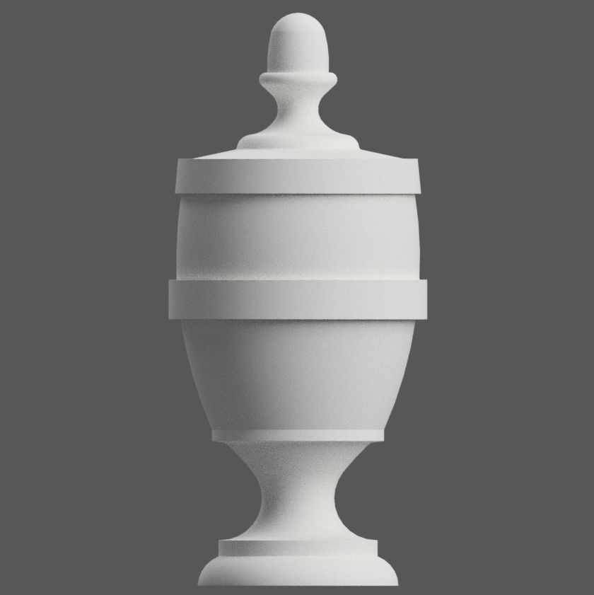 PLANTER - VASE - GARDEN URN - CANDY DISH - JAR  3D print model_14