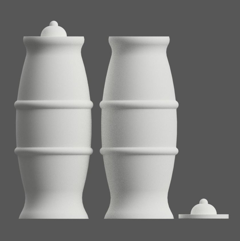 PLANTER - VASE - GARDEN URN - CANDY DISH - JAR  3D print model_29
