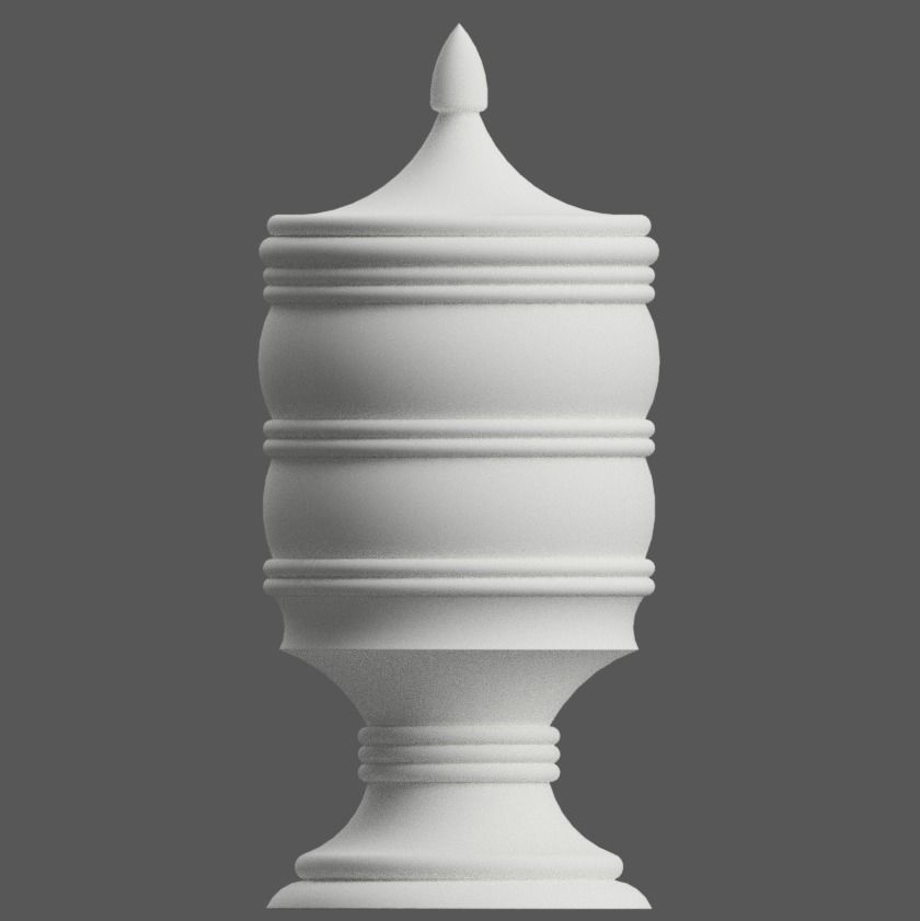 PLANTER - VASE - GARDEN URN - CANDY DISH - JAR  3D print model_10