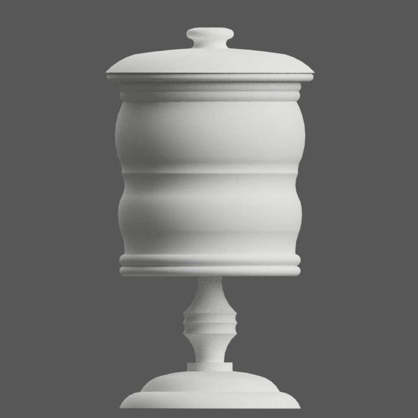 PLANTER - VASE - GARDEN URN - CANDY DISH - JAR  3D print model_6