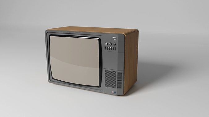 Retro Television - Colormat 3D model