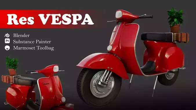 Red Vespa