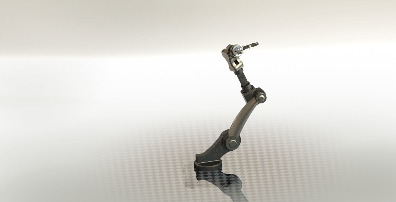 Robot Arm Low-poly 3D model_4