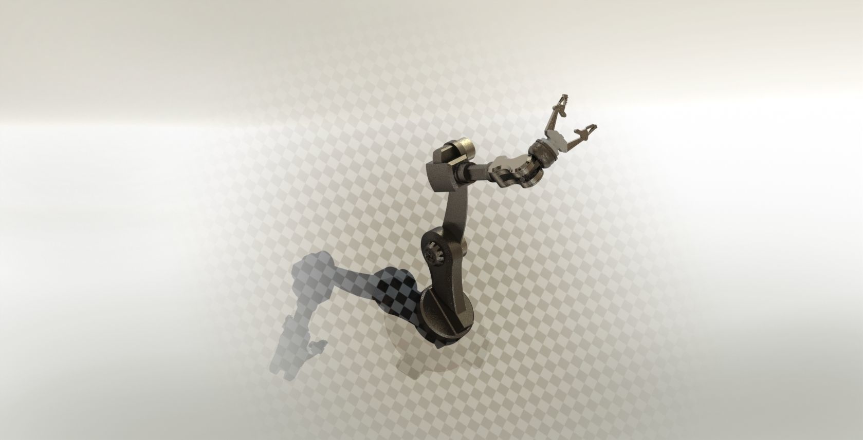 Robot Arm Low-poly 3D model_2