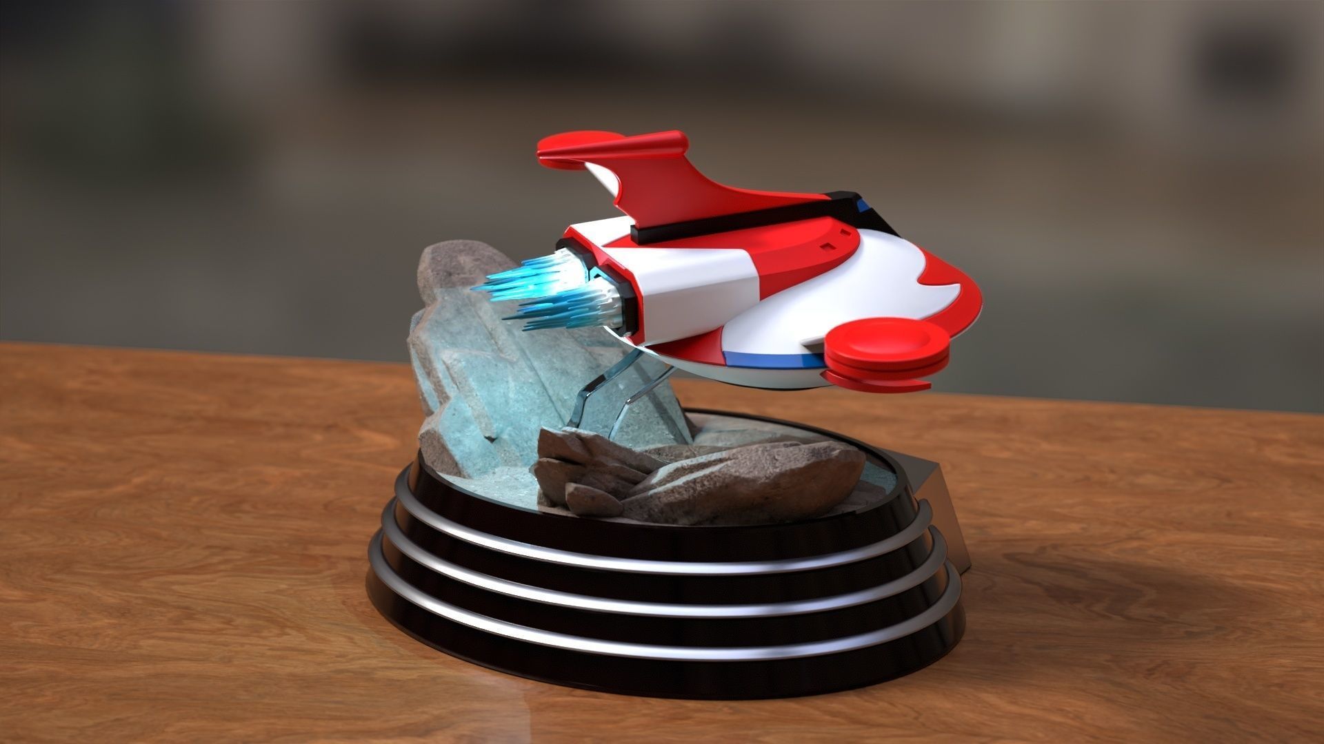 Actarus Spaceship Diorama 3D print model_5