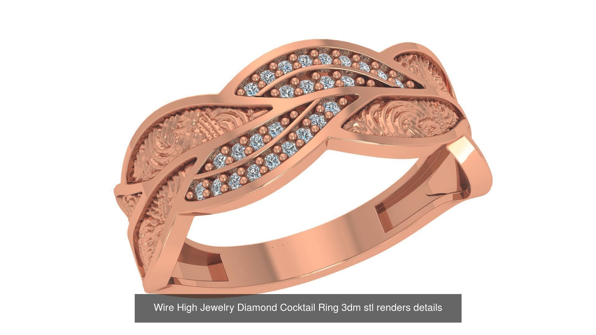 86 Wire Ring renders 3dm stl details  3D Model Collection_89