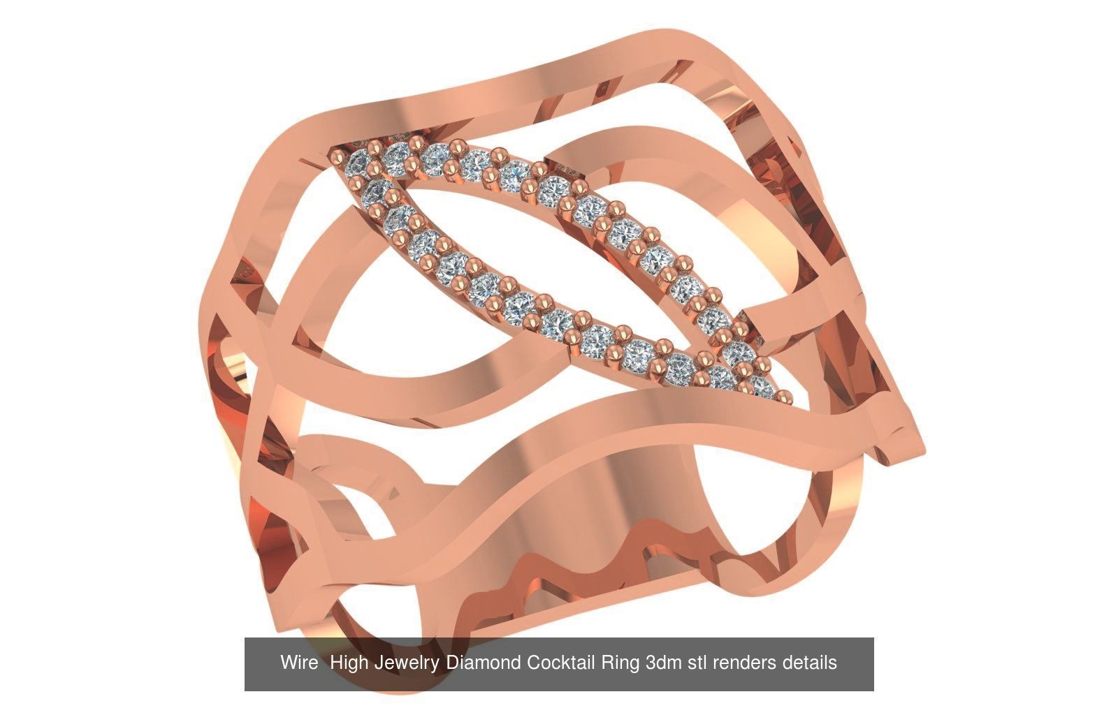 86 Wire Ring renders 3dm stl details  3D Model Collection_85