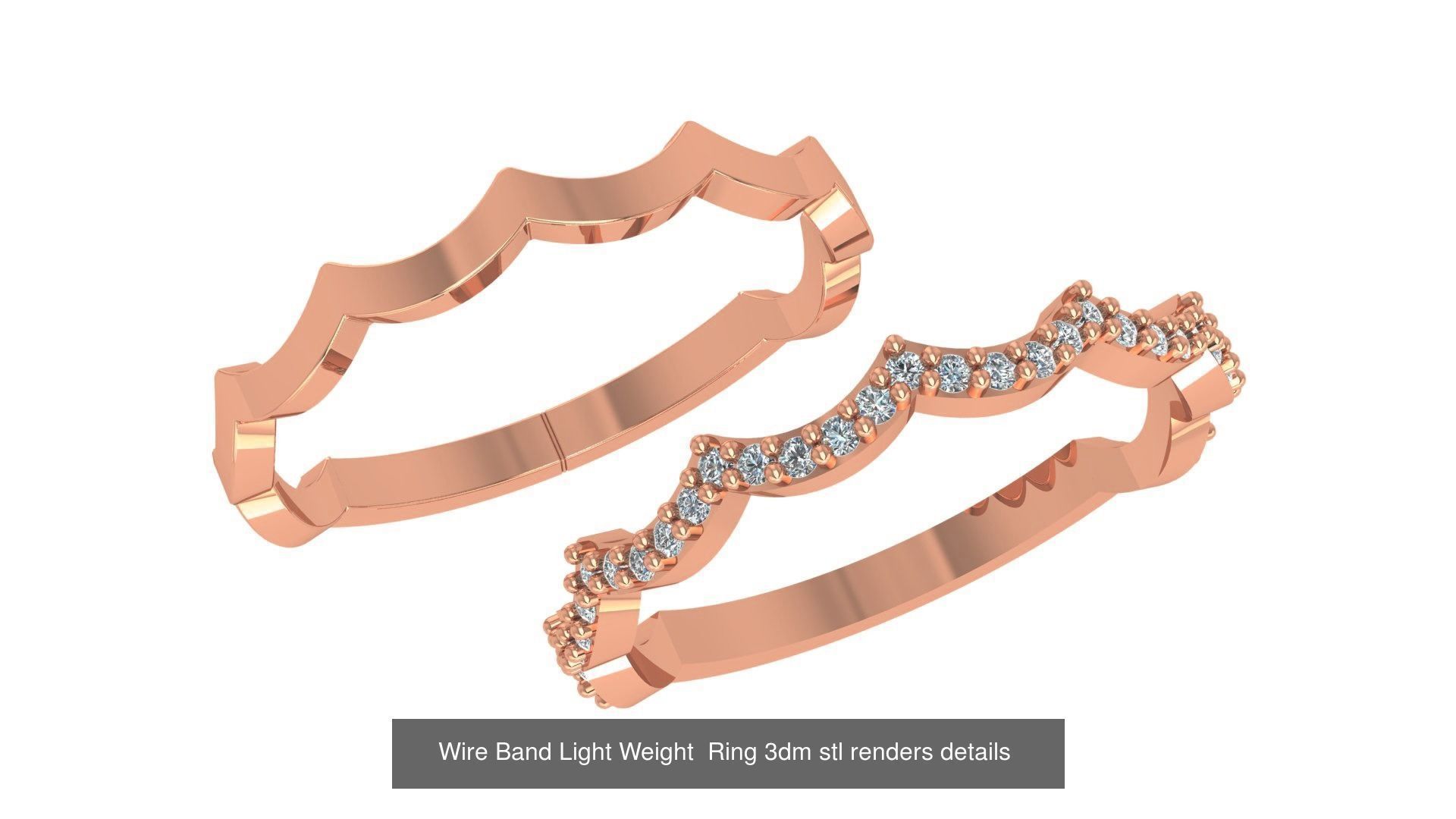 86 Wire Ring renders 3dm stl details  3D Model Collection_40