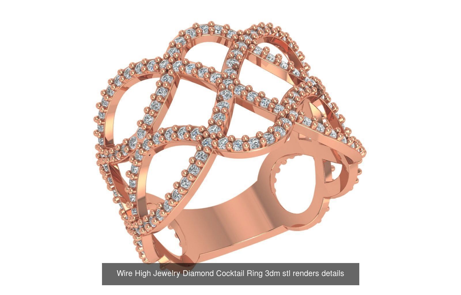 86 Wire Ring renders 3dm stl details  3D Model Collection_84