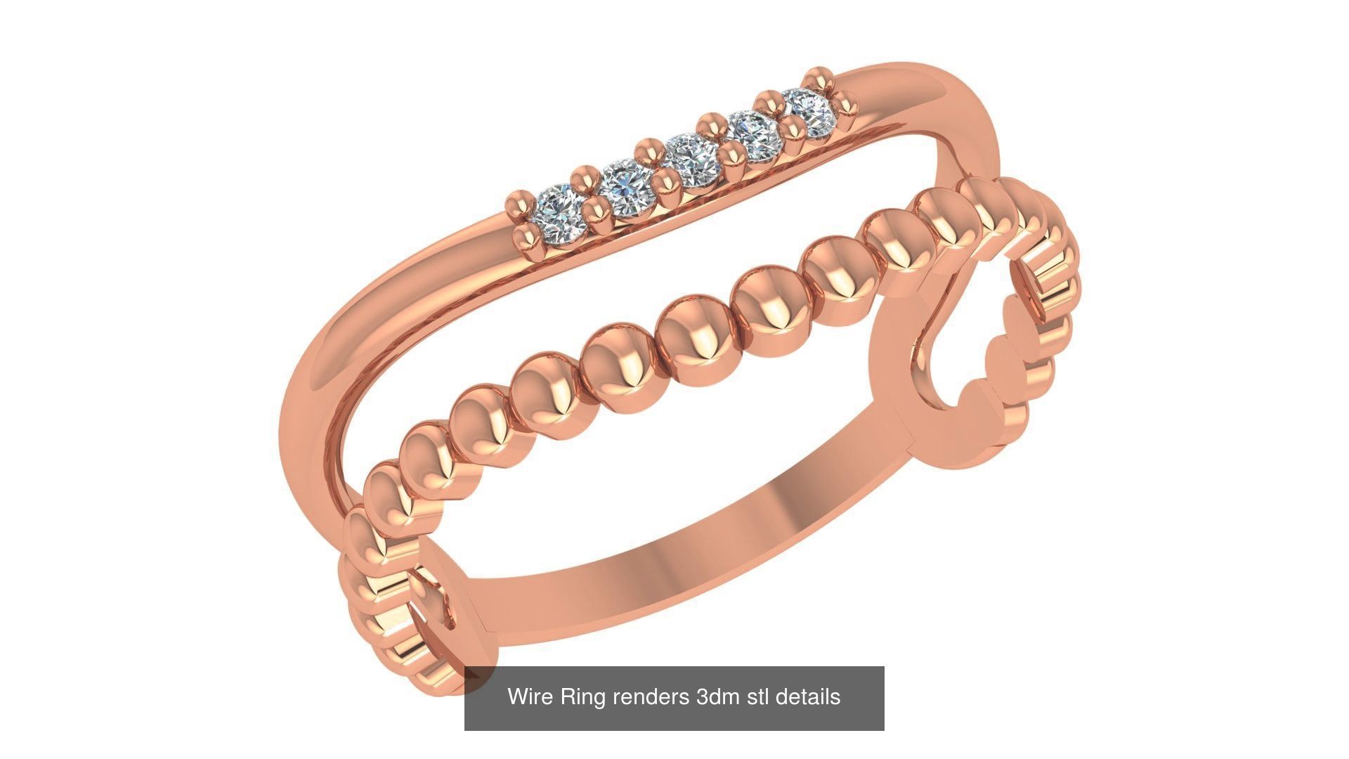 86 Wire Ring renders 3dm stl details  3D Model Collection_21