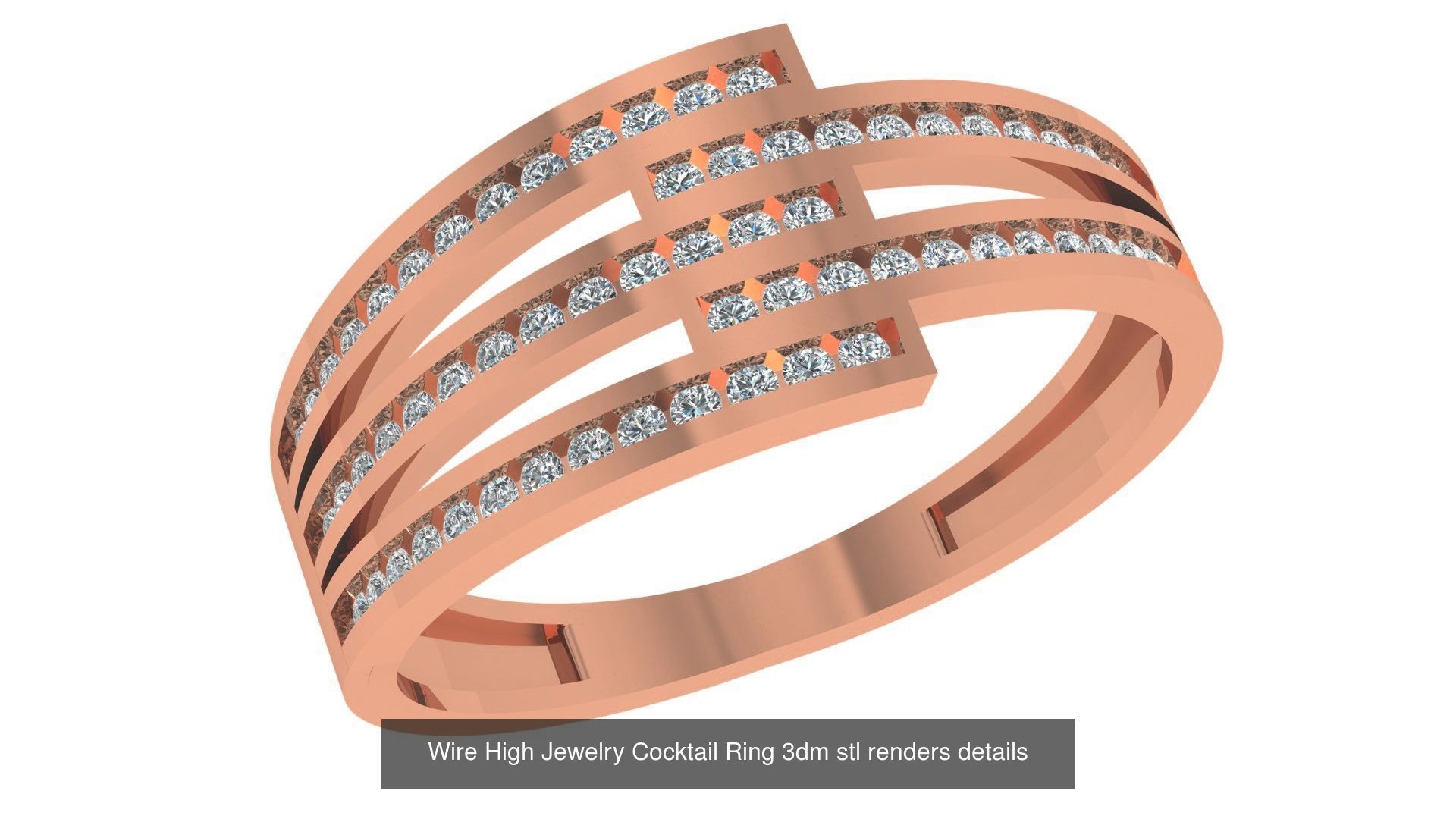 86 Wire Ring renders 3dm stl details  3D Model Collection_34