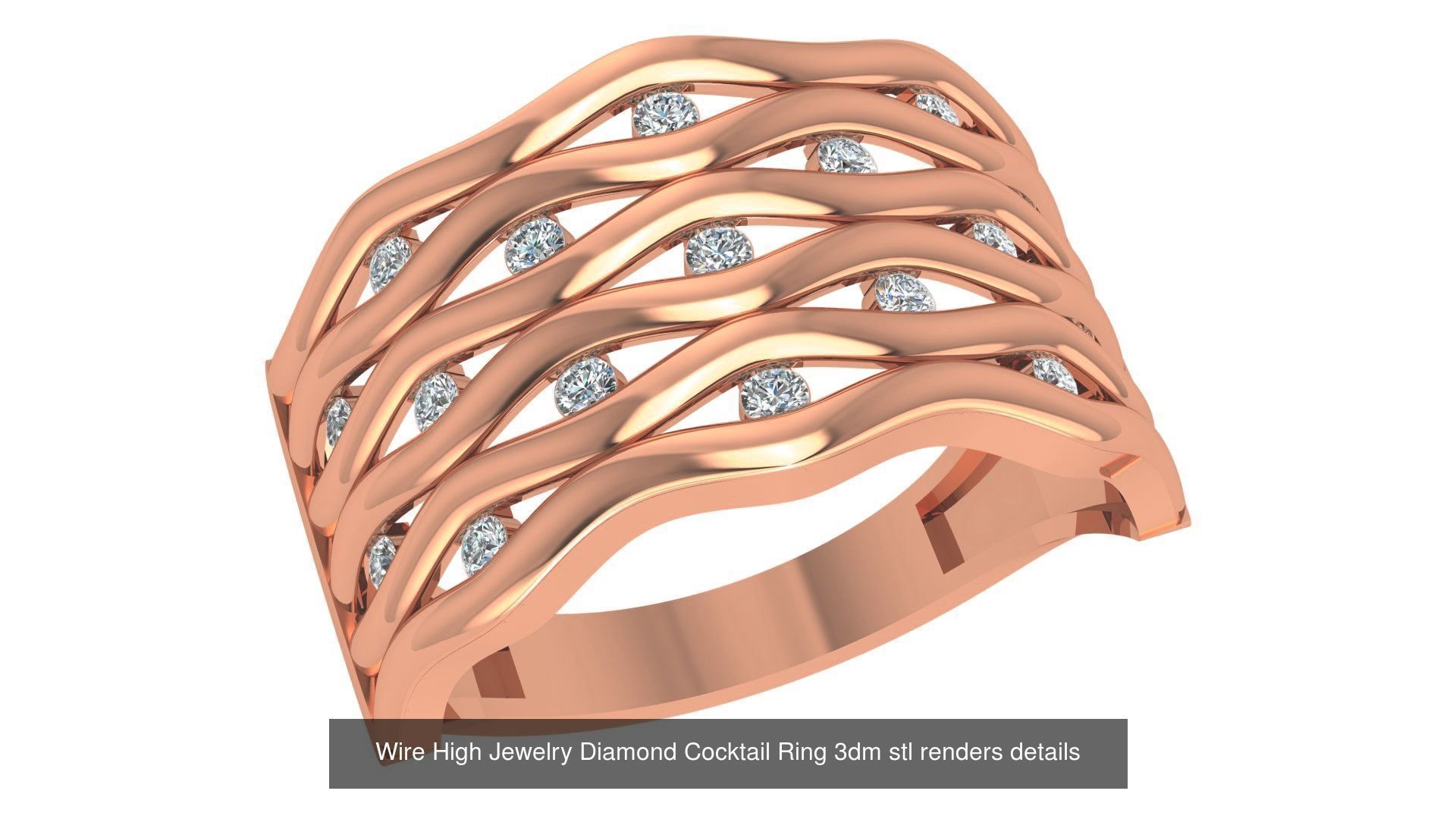 86 Wire Ring renders 3dm stl details  3D Model Collection_93