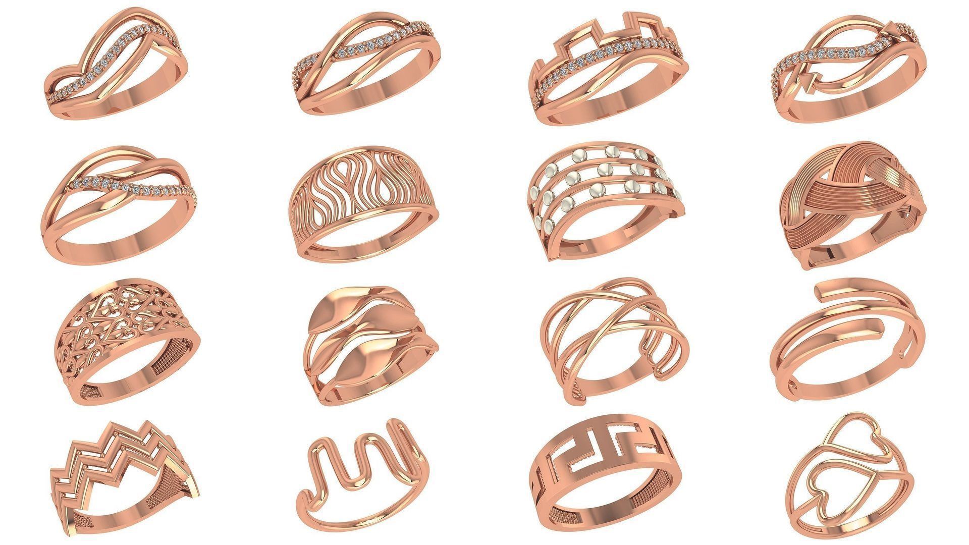 86 Wire Ring renders 3dm stl details  3D Model Collection_1