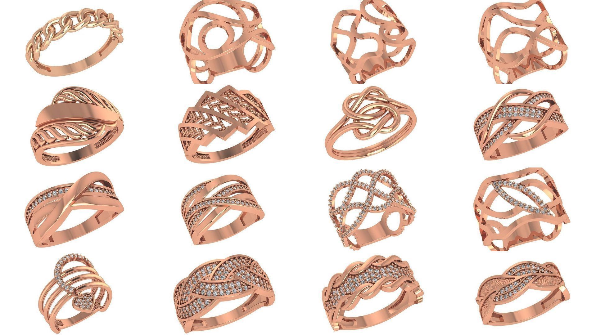 86 Wire Ring renders 3dm stl details  3D Model Collection_7