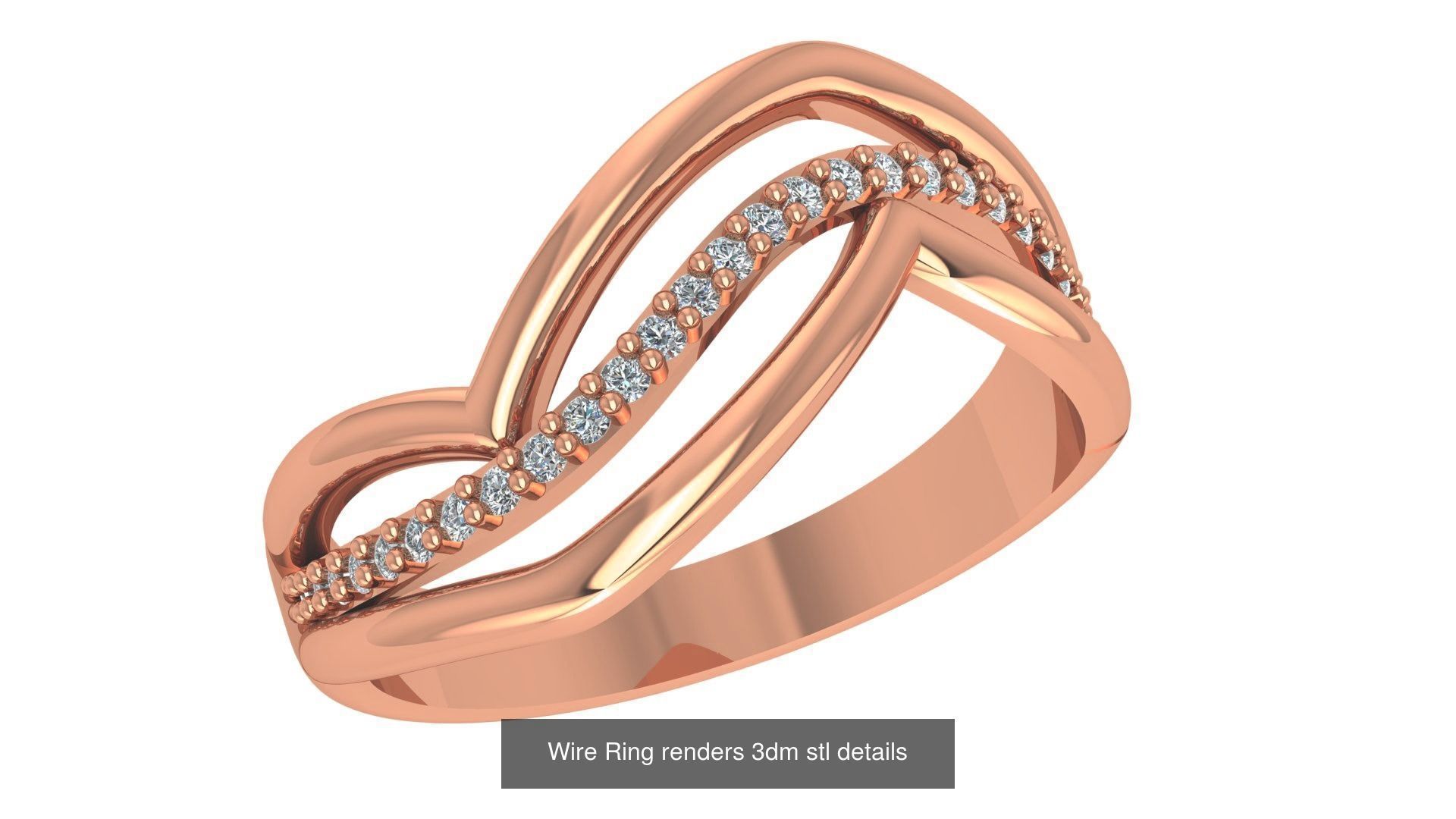 86 Wire Ring renders 3dm stl details  3D Model Collection_42